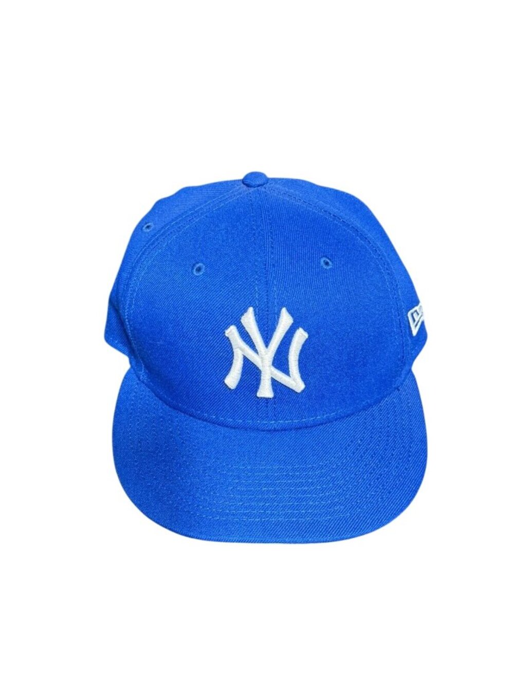 New Era 59FIFTY New York Yankees Blue Fitted Hat Size 7 1/4 MLB Genuine Merchand